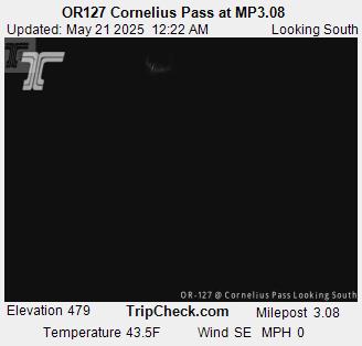OR127 Cornelius Pass at MP3.08